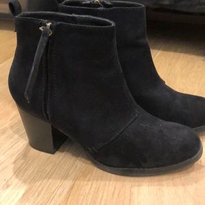 Like new black suede booties